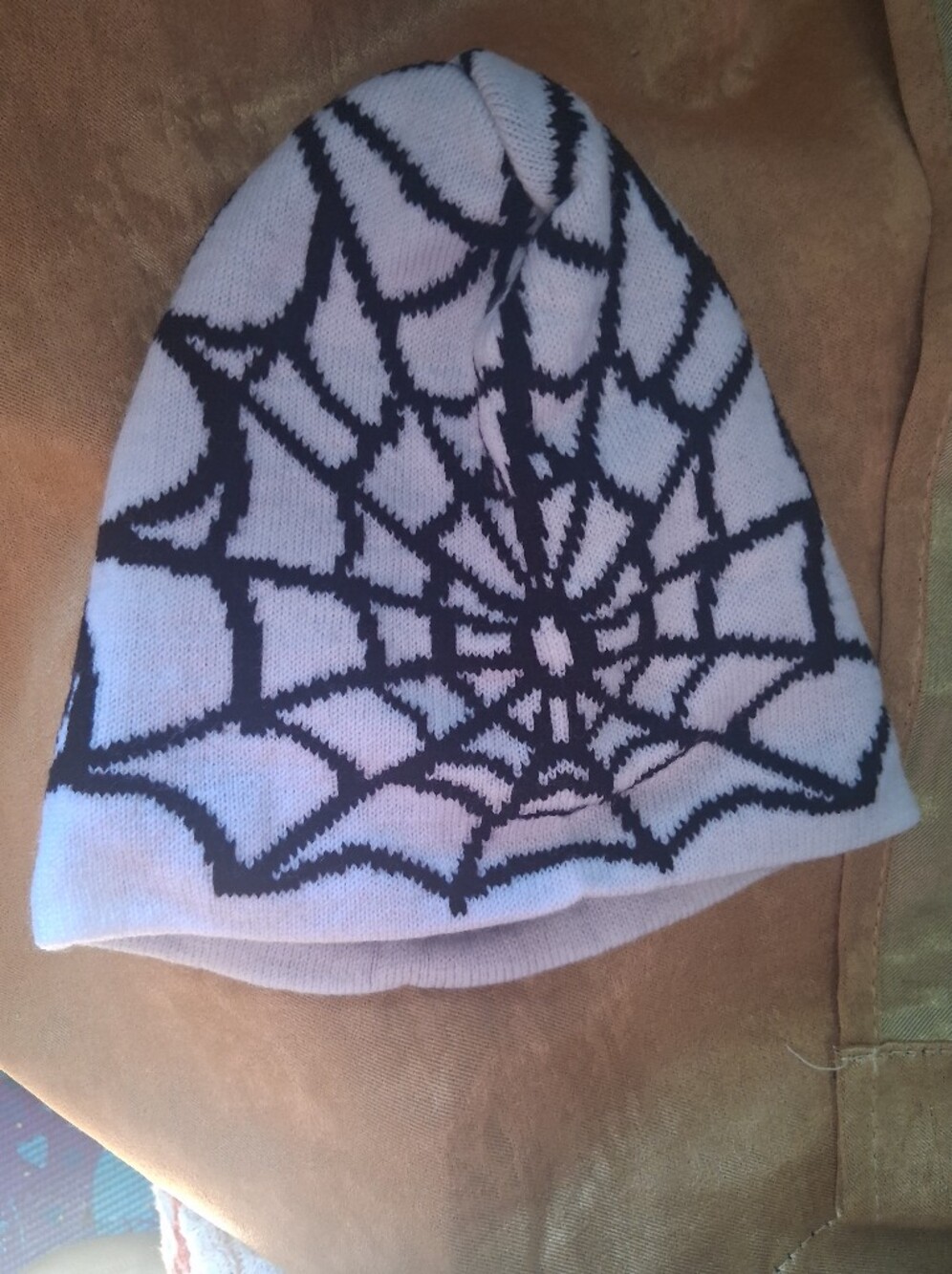 Black Web BEANIE  spiderman - Unisex